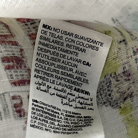 Chicos No Iron Linen Size 1 Us 8/10 EUC - Picture 11 of 11